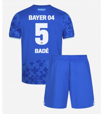Bayer Leverkusen Loic Bade #5 Tredjetrøje Børn 2025-26 Kortærmet (+ Korte bukser)